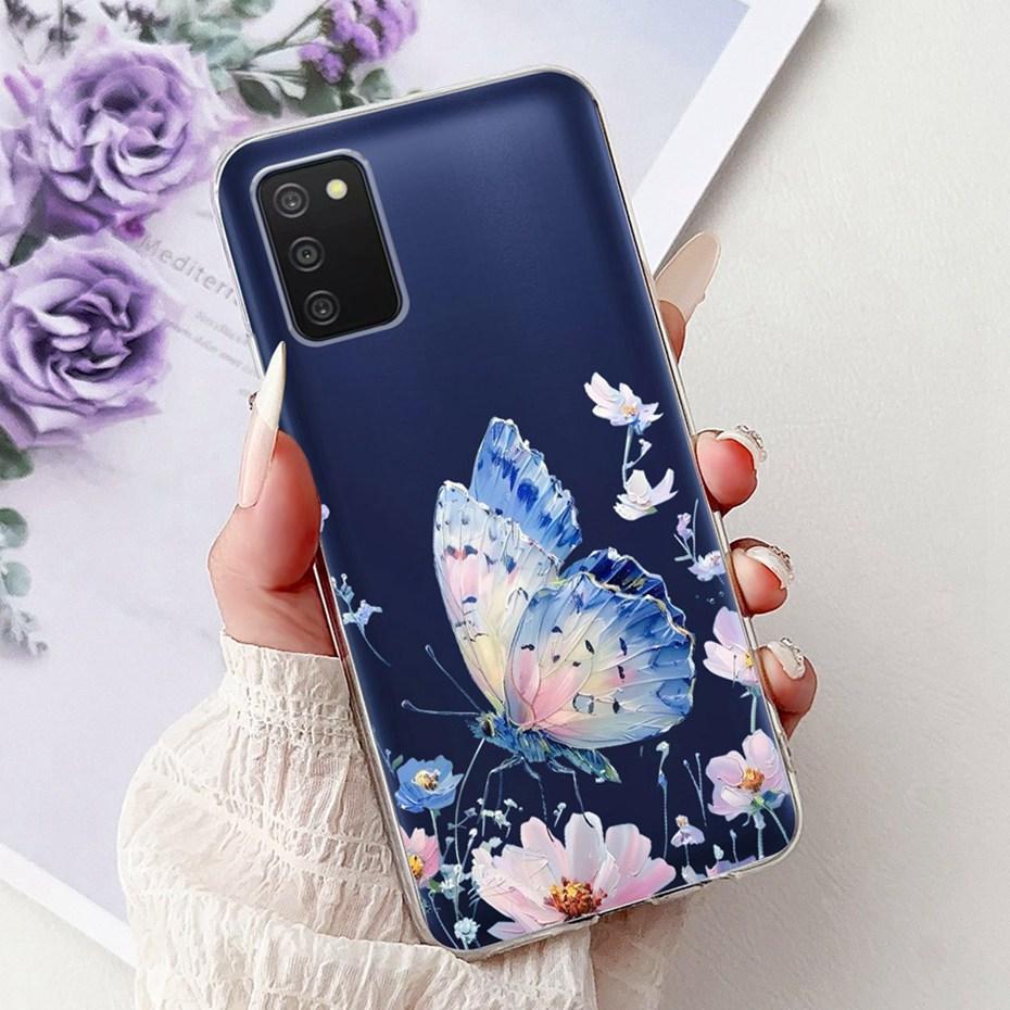 Cute Painting Phone Case For Samsung Galaxy A03s Soft Silicone TPU Back Covers For Samsung A03S SM-A037F A037G Cases Bumpers