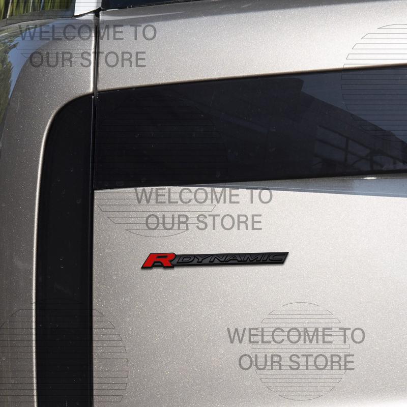 Car Decor Metal R Dynamic Letter Emblem 3D Sticker Accessories For Land Rover Range Rover Discovery L663 Tail Rear Trunk Decals BQ6