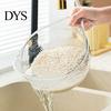 Safe Food Washing Container Multipurpose Rice Bowl, with Ergonomic Handle, PP Silicone Grip Strainer Basket, for Cleaning Vegetables And Fruits Quinoa