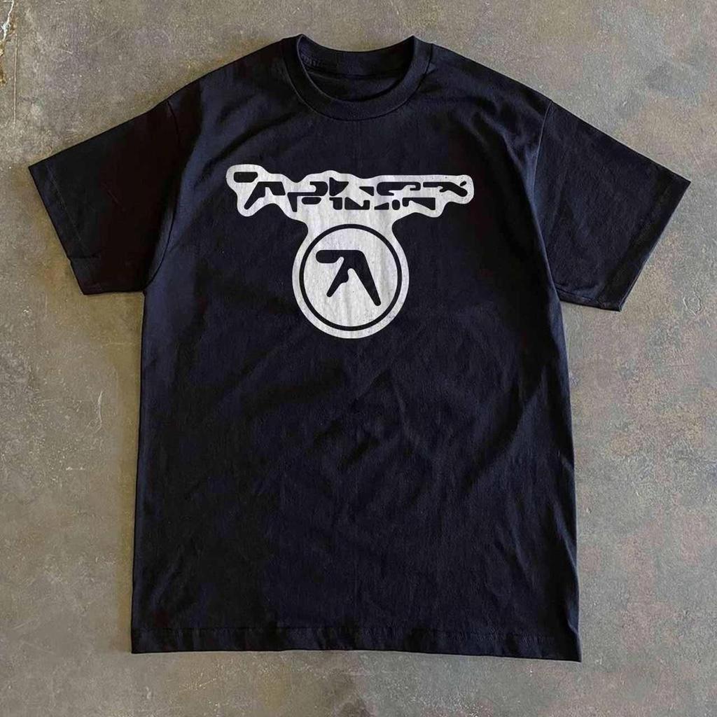 Aphex Twin Electronic Music IDM Logo Graphic Cotton T-shirt