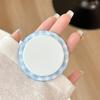 Plaid Simple Round Mobile Phone Airbag Bracket Magnetic Suction Telescopic Ring Wind Desktop Watching Drama Support