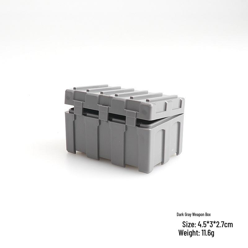 Military Building Blocks & Weapon Accessories Storage Box Toy