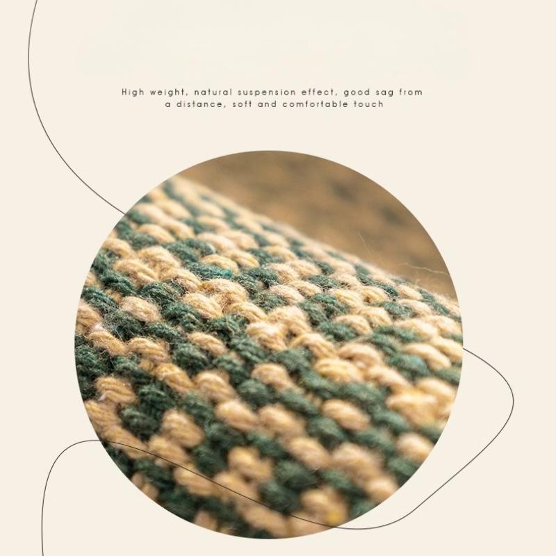 Japanese Style Cotton and Linen Sofa Cushion Universal Anti Slip Cushion for All Seasons Household Goods