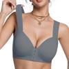 Plus Size Front Closure Sports Bra For Women Push Up Comfortable Seamless