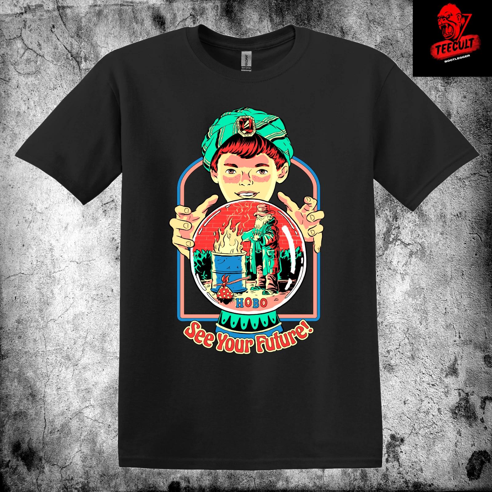 Men s and Women s T-shirts See Your Future Steven Rhodes Adult Dark Humor Retro S