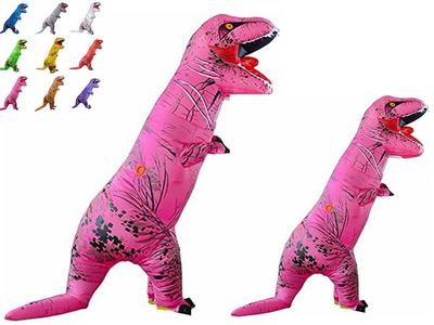 Homie Home Adult Tyrannosaurus Inflatable Suit, Cosplay Costume, Tyrannosaurus Dinosaur Kigurumi (Adult Size: Pink)