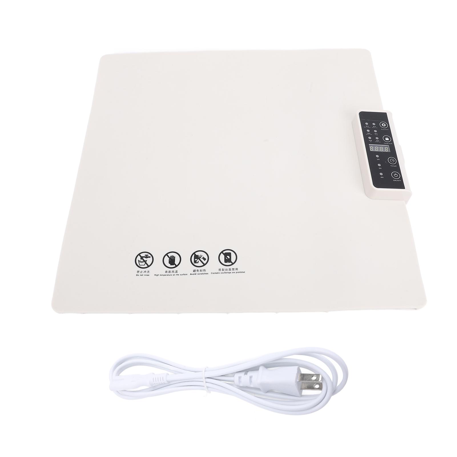 

Электрический подогреваемый поднос, сворачиваемый, с подогревом всей поверхности, с 5 настройками температуры, таймером на 1 час, 2 часа, 4 часа US Plug белый