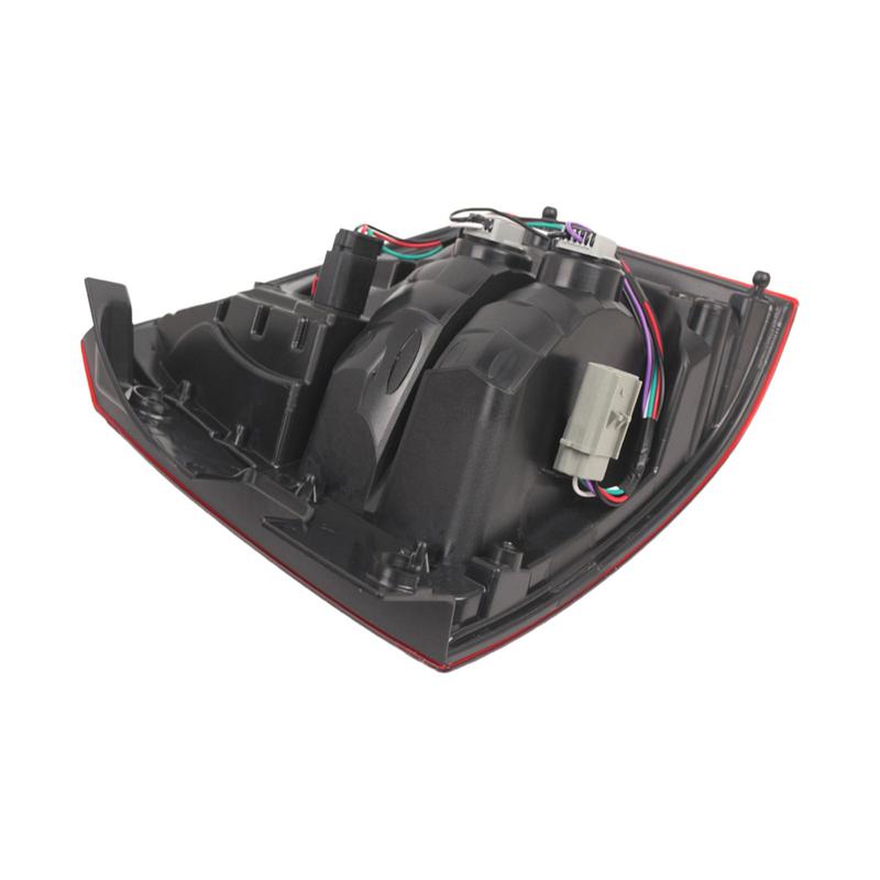 Left Side Rear Tail Light Assembly Plastic Red White Durable Auto Lamp Replacement for Jeep Compass 2014-2017