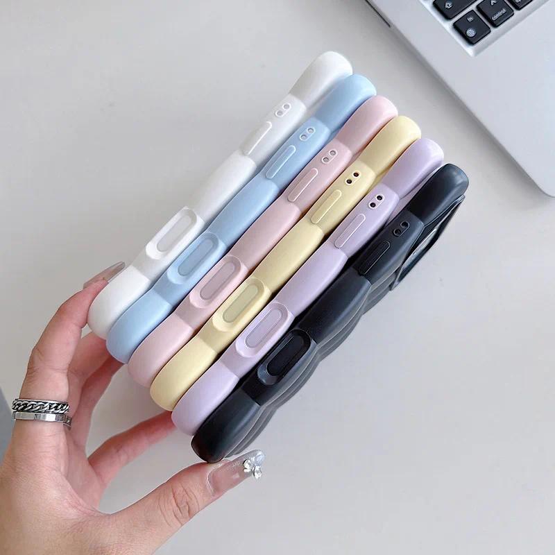 Cloud Shape Phone Cases for IPhone 18 Pro Max 17 16 15 14 13 Plain TPU Soft Back Cover