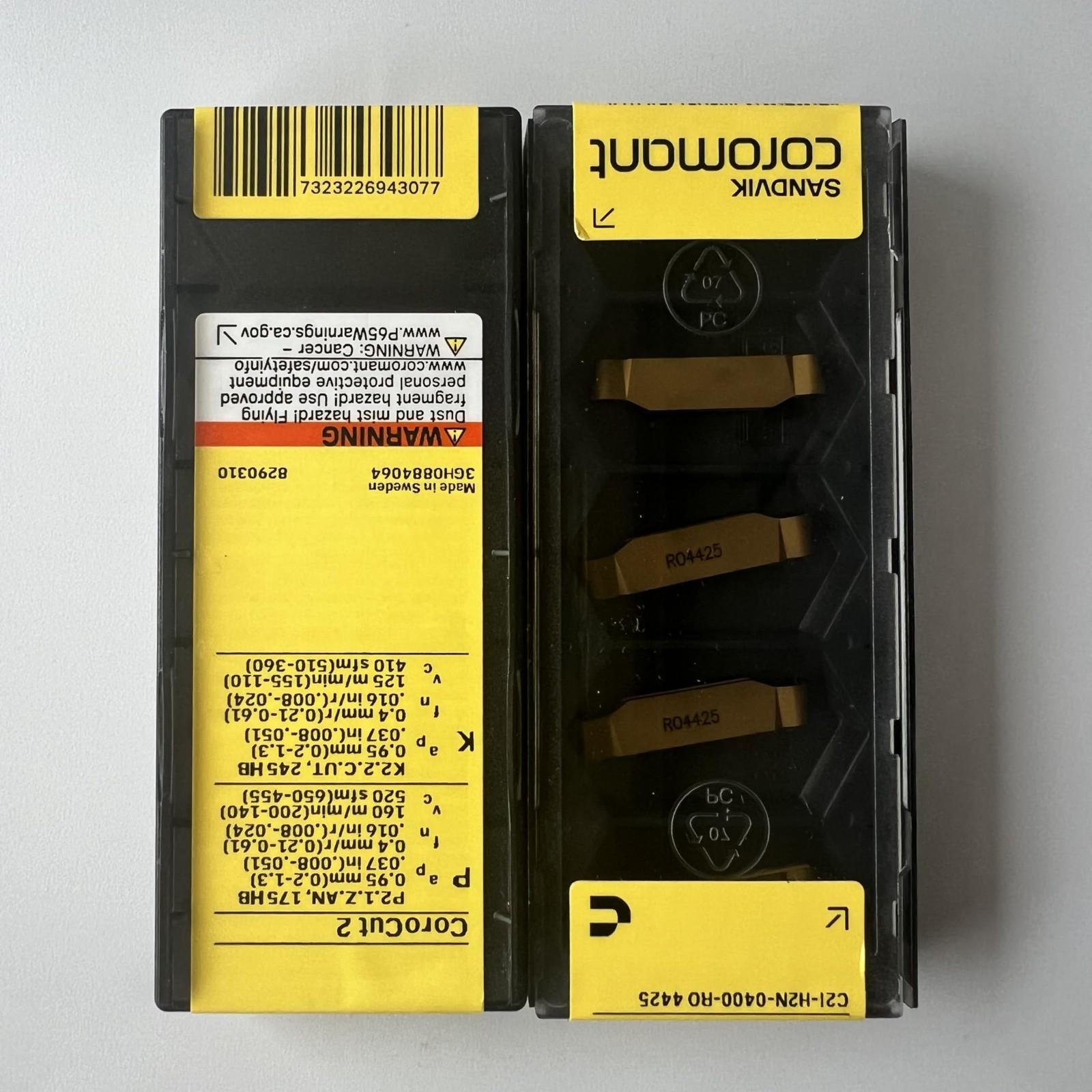 

SANDVIK / C2I-H2N-0400-RO 4425 / Original Swedish hard alloy blade 5 Pcs