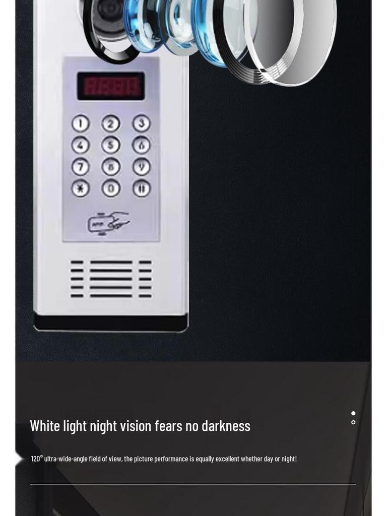 Smart HD Visual Intercom System with Remote Unlocking for Building Access Control