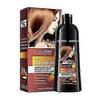 Shampoo Colorante per Capelli 4 in 1, Essenza Vegetale & Formula Delicata, Facile da Usare, Shampoo Colorante per Capelli per Uomini Donne, Tinta Naturale Vegetale per Capelli 400ml