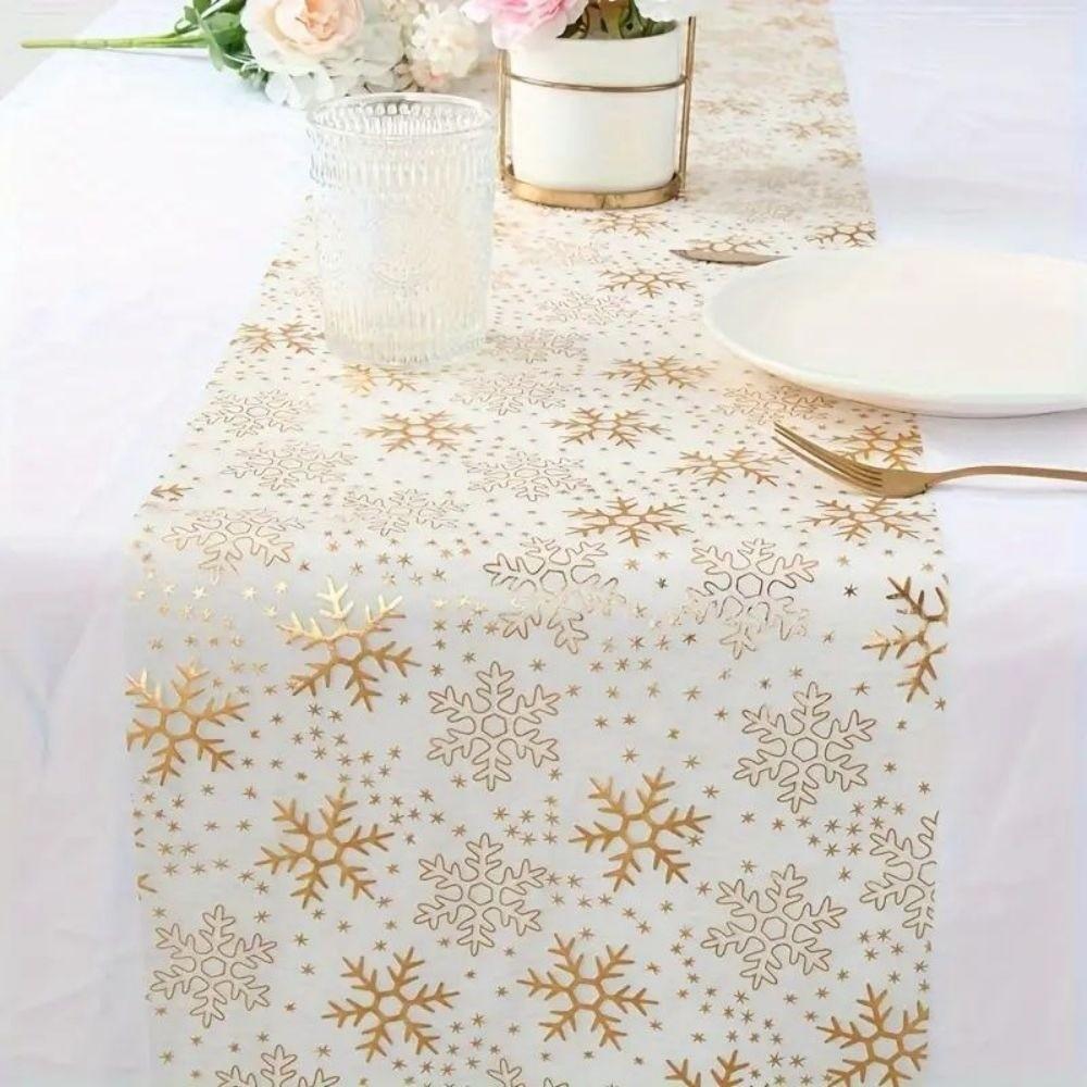 Glitter Sequin Table Runner Foil Mesh Roll Flag Tablecloth Christmas Table Runner Party Decor