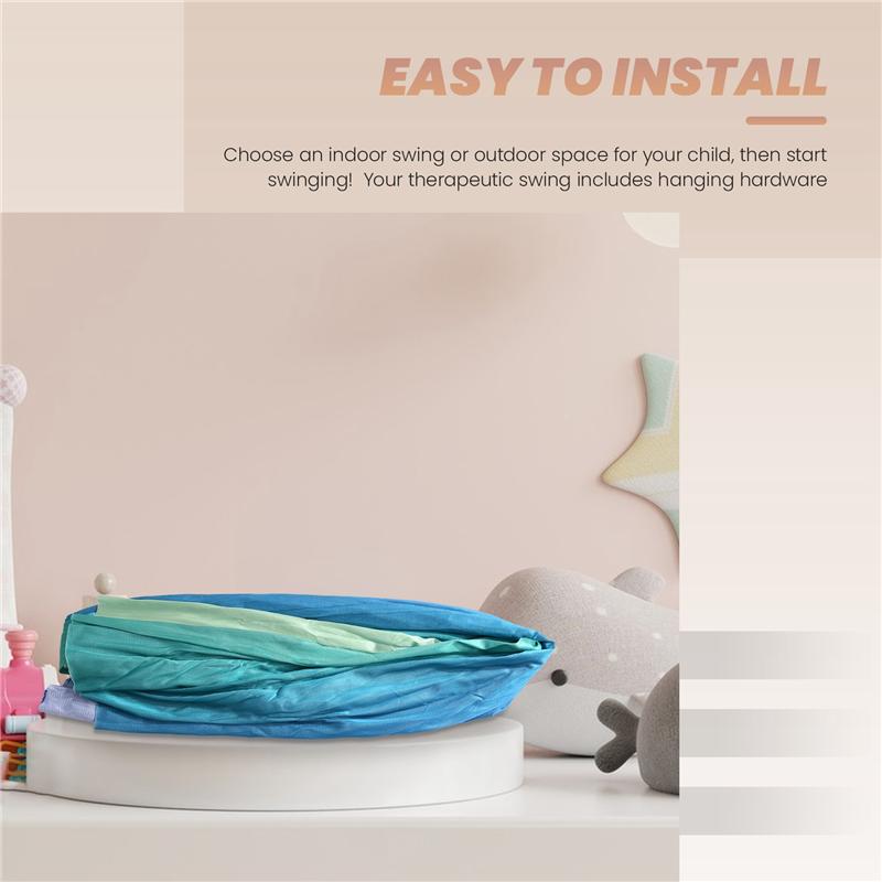 M-Modern-Therapeutic Sensory Swing, Hug Ceiling Snuggle Swing, Adjustable Fabric Hammock For Outdoor Room, Autism, Yoga Hammock