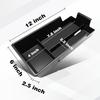 BestEvMod Center Console Organizer Tray Compatible with Chevy Blazer EV 2023 2024 Interior Accessories Armrest Storage Box ABS Material with PVC Trim