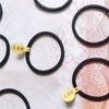 Hair Band Seamless High Elasticity Good Toughness Strong Thickened Hair Accessories Wear-resistant Black Color Women Thin Thick Hair Rope for Daily
