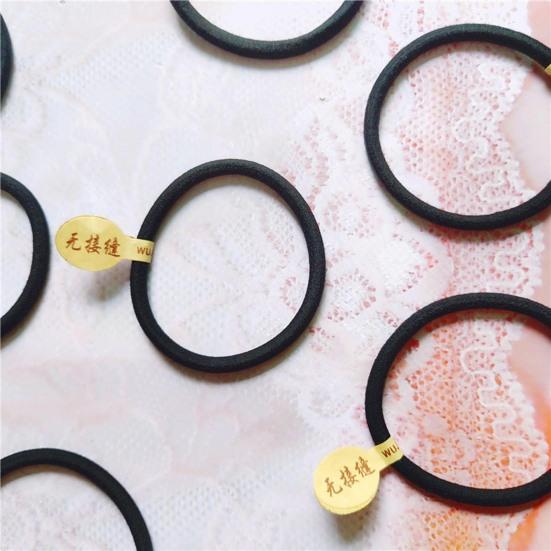 Hair Band Seamless High Elasticity Good Toughness Strong Thickened Hair Accessories Wear-resistant Black Color Women Thin Thick Hair Rope for Daily