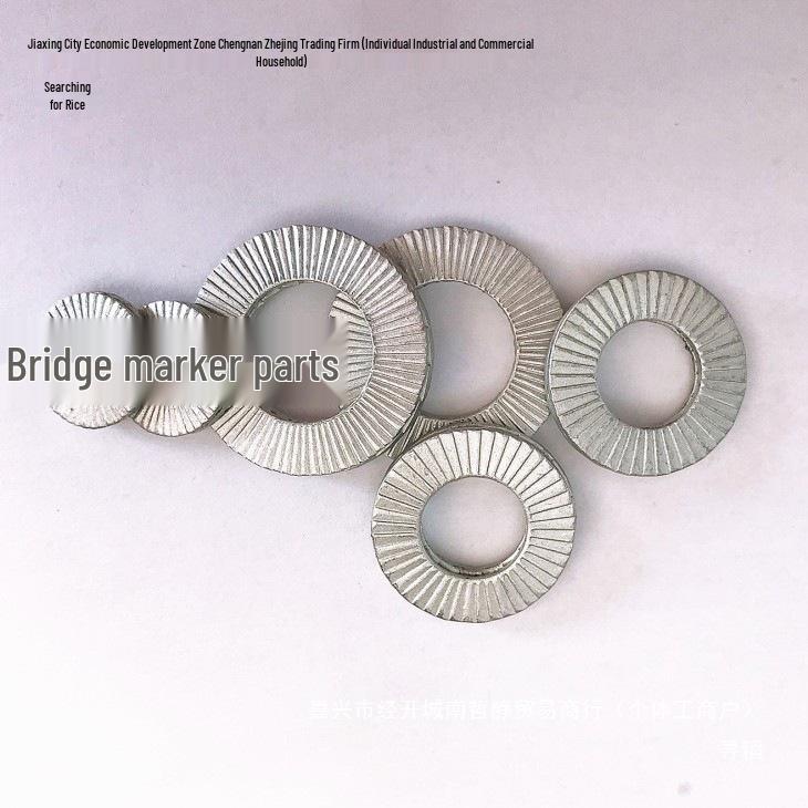 65 Starke beidseitig verzahnte selbstsichernde rutschfeste Unterlegscheibe, Dacromet-beschichtet, Doppelpaket verklebt, DIN25201 Standard.