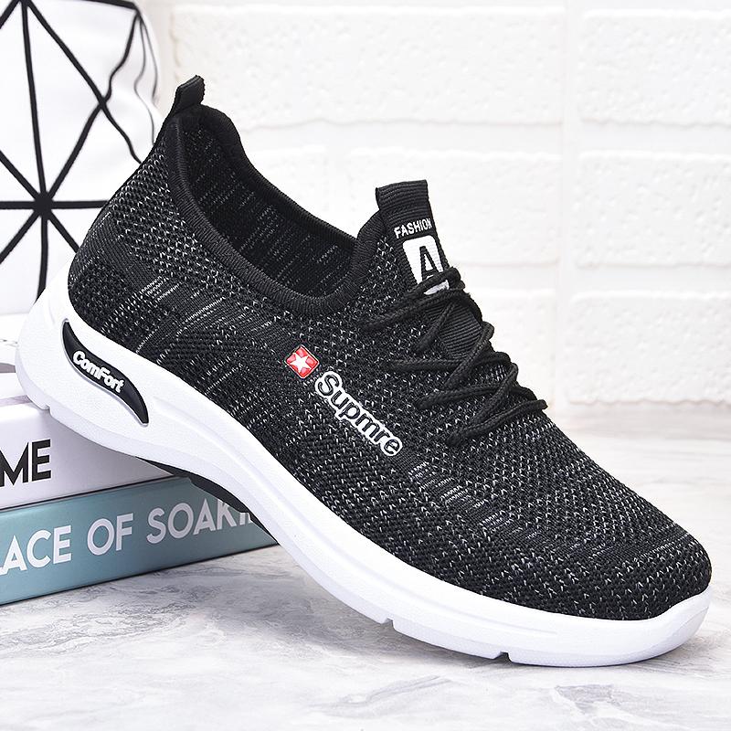 Moda 2024 Nuovo Stile Quattro Stagioni Scarpe da Donna Primavera Estate Moda Intrecciato Volante con Lacci Scarpe Sportive Casual Sneakers Traspiranti