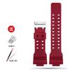 16mm Harz-Silikon-Armband für Casio G-Shock GA-100/110/120 GA400/700 GD-100/110 G-8900 GLS-100 Herren Damen Schwarz Gold Uhrenarmband
