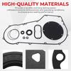 Motorcycle Part Clutch Primary Cover Gasket Kit Black For Harley-Davidson Dyna Super Glide Sport Touring FXDXT 2001 2002 2003