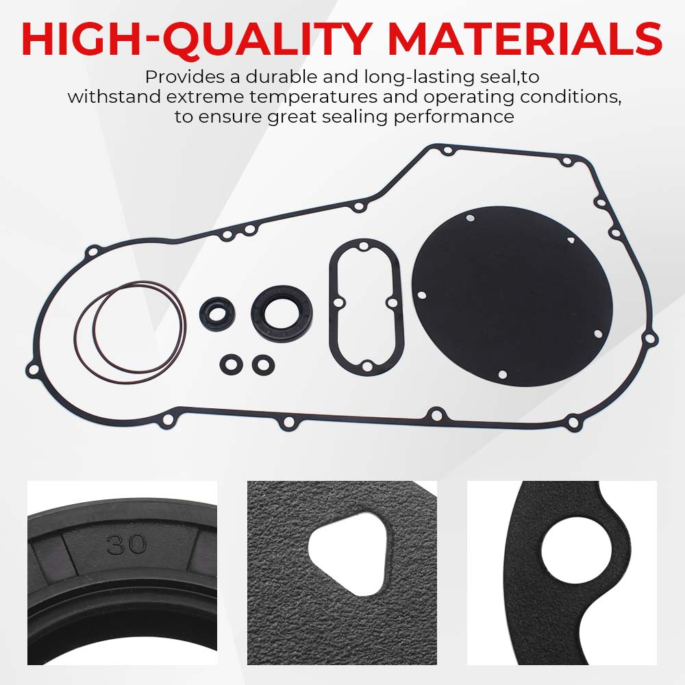 Motorcycle Part Clutch Primary Cover Gasket Kit Black For Harley-Davidson Dyna Super Glide Sport Touring FXDXT 2001 2002 2003