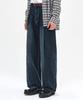 DECET Deep Pleats Wide Jeans Dcpt030Dbluea