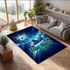 Cristiano Ronaldo Printed Crystal Velvet Rug Non‑Slip Crystal Velvet Carpet For Sofa Bedroom Indoor Home Decoration