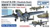 Bunker Studio US Army Air Forces Plastic Model Kit Parts BST WS35058X 1/350 B-25B "Doolittle Raid" (16-plane set) (Ship)