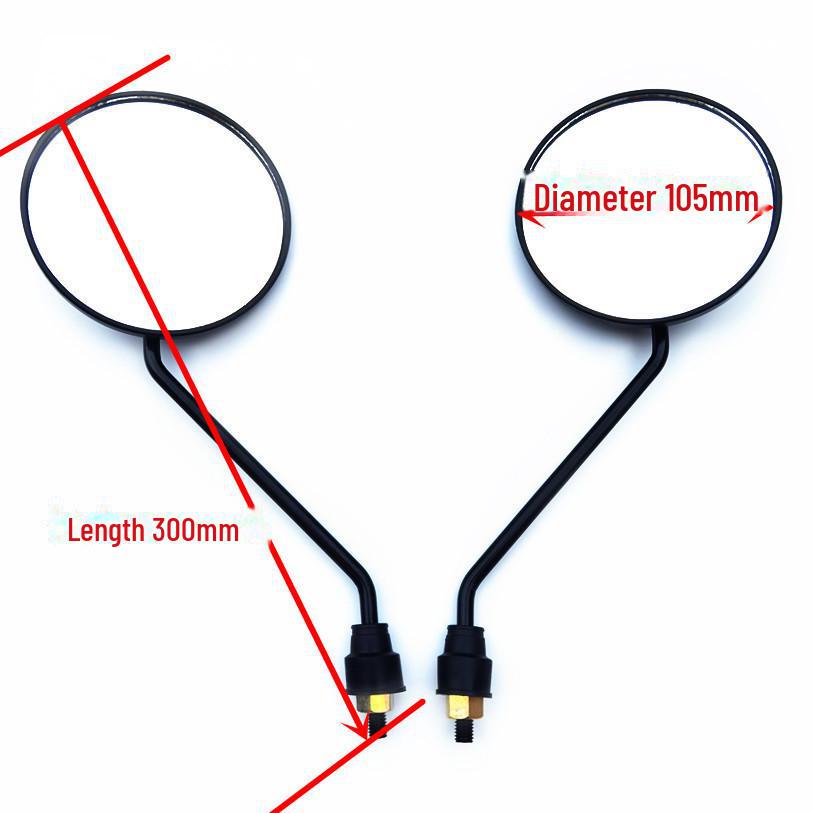 125CG Okrúhle Vypuklé Zrkadlo Spätné Zrkadlo Elektrického Auta M8 Kladný Vodič 8mm Spätné Zrkadlo.