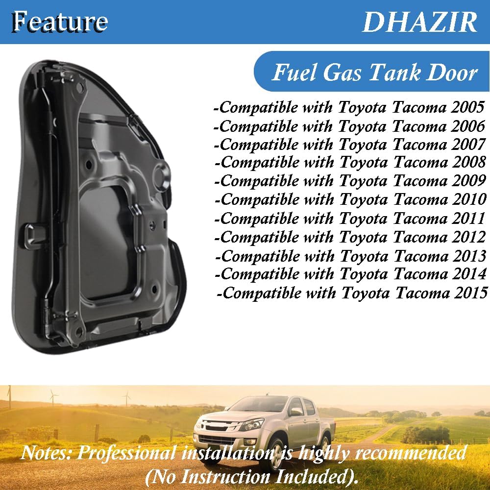 7730504904 Fuel Gas Tank Door For Toyota Tacoma 2005-2015 Fuel Filler Lid Fuel Filler Door Cap 77305-04904