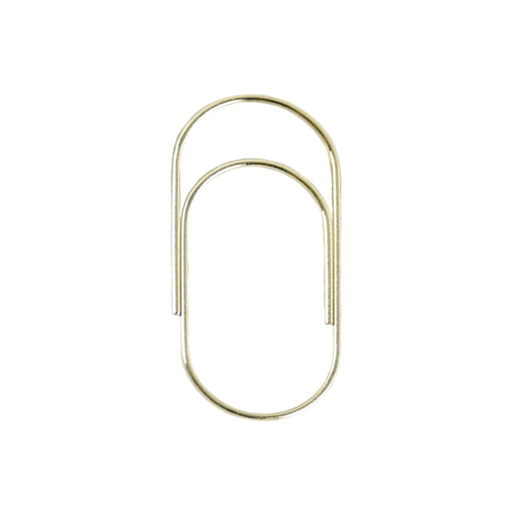 50mm Electroplated Metal Chubby Paperclip - Oversized Creative Curved Design