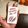 10/5pcs Bloody Wound Scar Stickers Halloween Makeup Temporary Tattoos Fake Zombie Body Art Stickers for Cosplay Parties Pranks