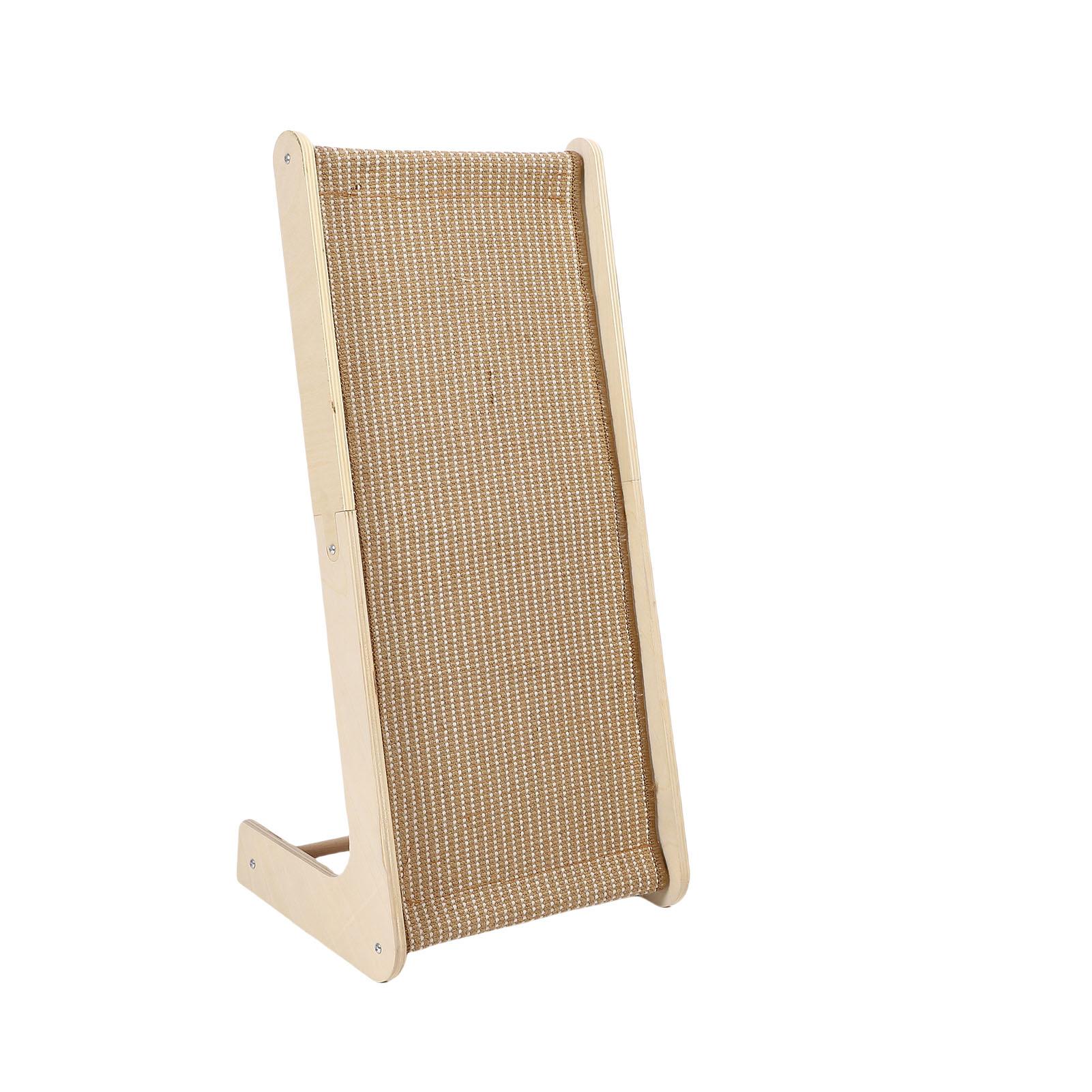 

Vertical Cat Scratcher Sisal Protecting Furniture Stable Structure Solid Wooden Wearproof L Shape Cat Scratching Board