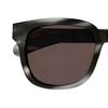 Gucci Eyewear Specialized Fit Square Frame Logo Design Rectangular Sunglasses Men's Grey