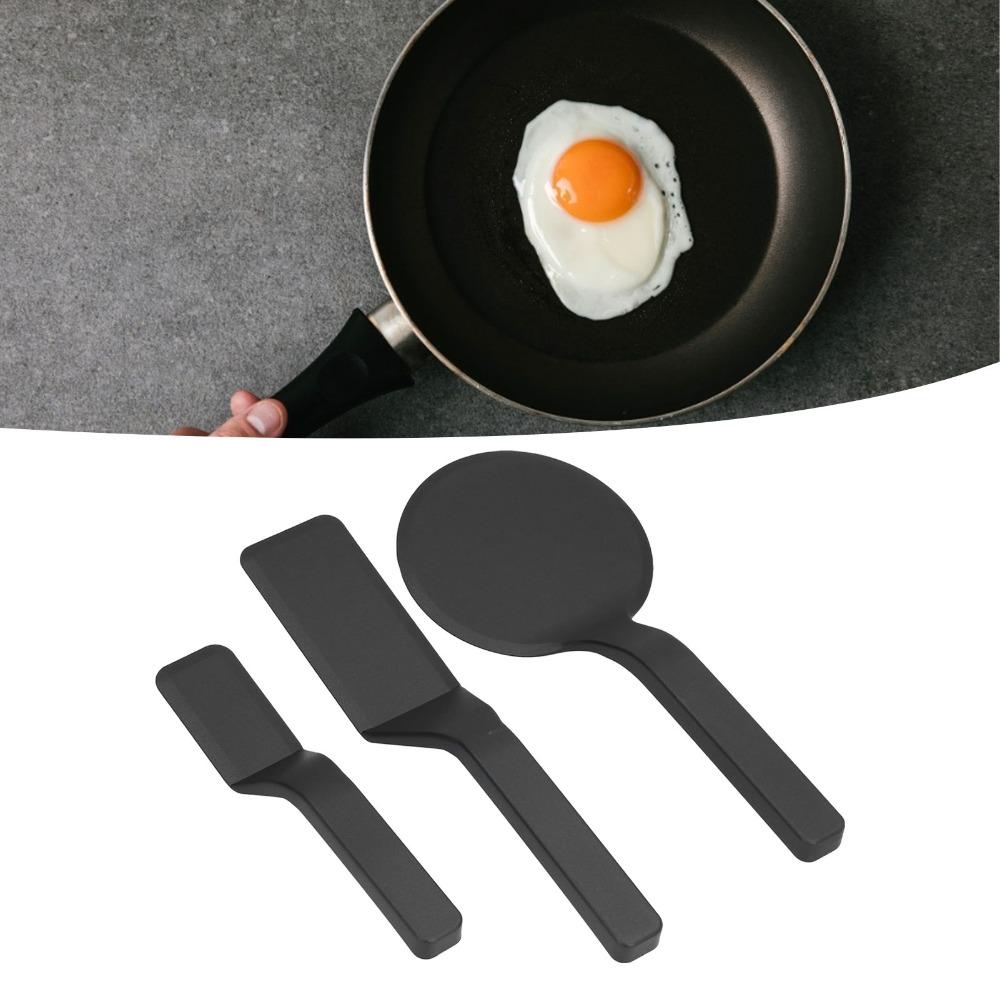3 Piece Set Easy To Use Nylon Scraper Heat Resistant Spatula Scraper Spatula Set  Frying Eggs