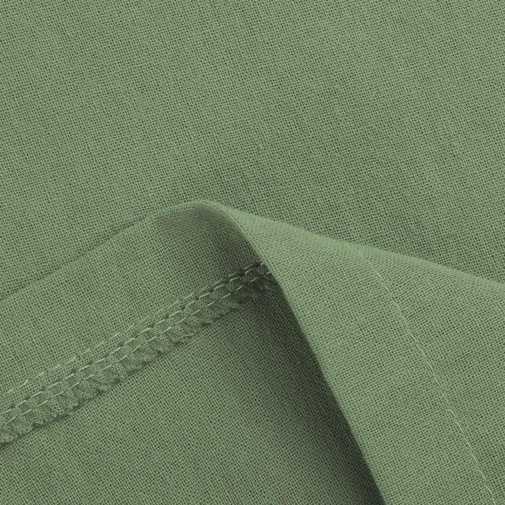 GMXIA Large Size Women's Elastic Waist Long Linen Casual Loose Wide Leg Trousers