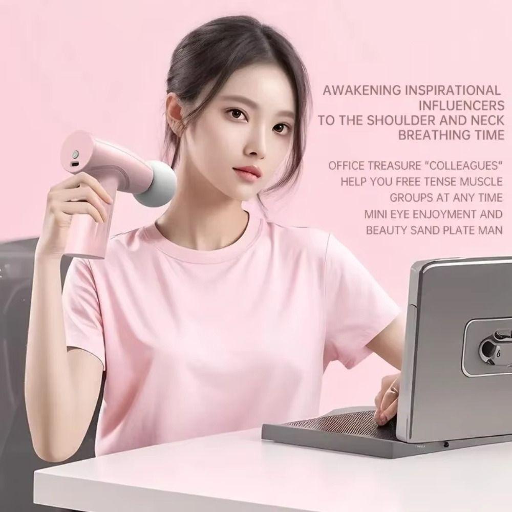 Soft Massage Head Mini Fascia Massager Handheld Muscle Massage Machine  Fitness Equipment