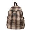 Zaino Scuola Giapponese ins Autunno Vintage a Righe a Quadri Zaino Scolastico Femminile Versione Coreana Zaino per Studente Scuola Media Zaino Versatile