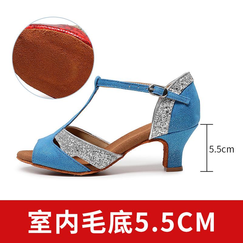 

New Dance Shoes Fashion Ballroom Dance Latin Tango Shoe Soft Soles Salsa Dance Shoes Professional Perform Shoe 34