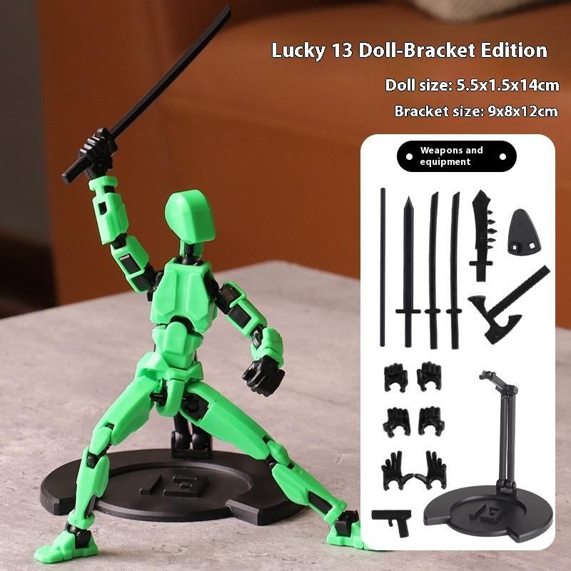 Farbkasten Glückspuppe 13 Mehrgelenk-bewegliches Puppenspielzeug der 3. Generation Schaufensterpuppe DIY Ganzkörper-Dekompressionsartefakt