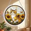 Acrylic Puzzle Suncatcher Stained Glass Effect Window Hanging Ornament DIY Art Puzzle Sun Catcher Kit for Home Garden Decor