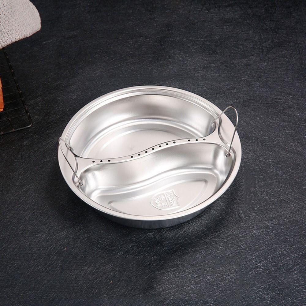 Round Stainless Steel Steaming Basket Stackable Steamers Insert Food Pan Steaming Plate  Vegetable