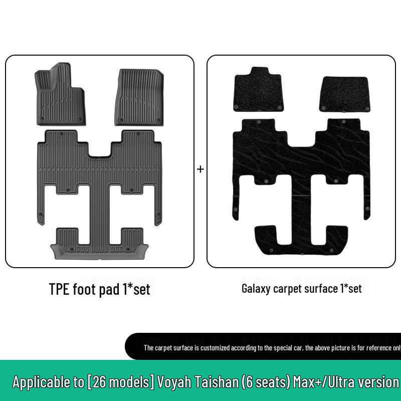 Compatible TPE Floor & Trunk Mats for 26 Lantu Tianshan Models - Eco-friendly, Vehicle-Specific Design