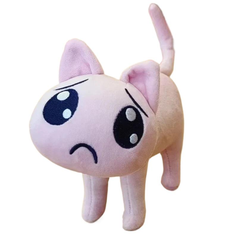 NEEDY GIRL OVERDOSE P Cat Plush Toy Stuffed Animal Soft Super Cute Kangel Angel Sauce Pink Rain Cartoon Dolls Fans Birthday Gift