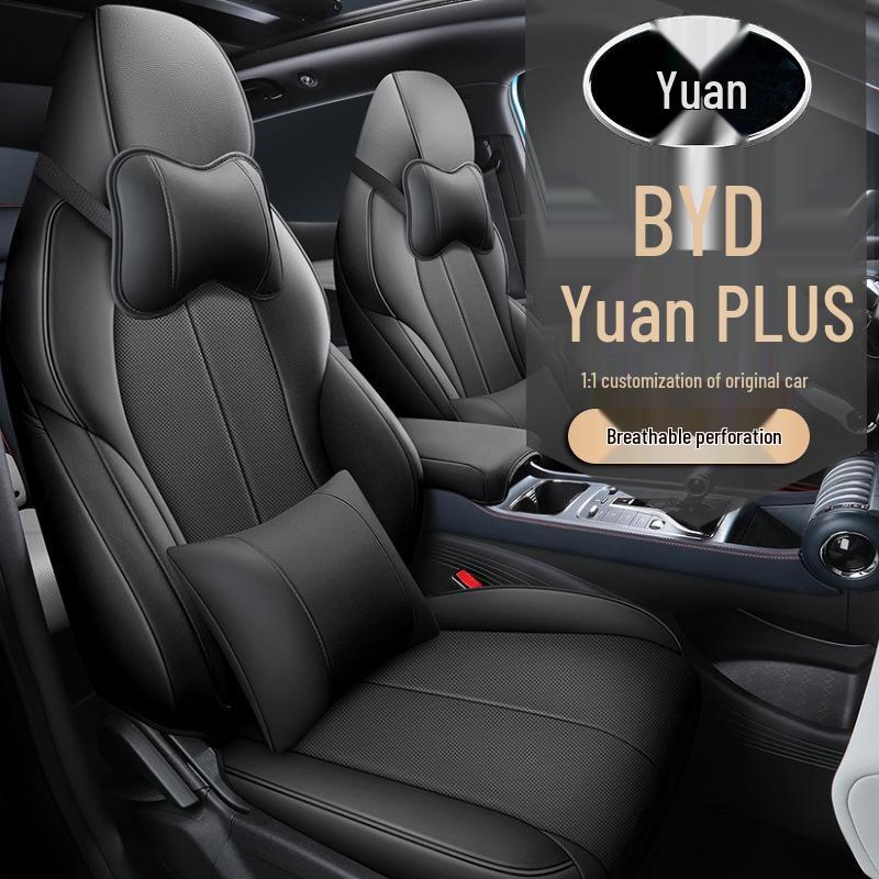 LTCS Car Seat Cover for BYD Yuan PLUS: Sports Leather, All-Season Cushion