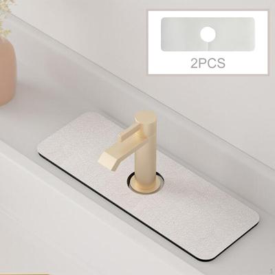 Water Catcher Mat Sink Draining Pad Behind Kitchen Absorbent for Bathroom Countertop