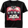Black Sabbath Red Flames Group Portrait T-Shirt
