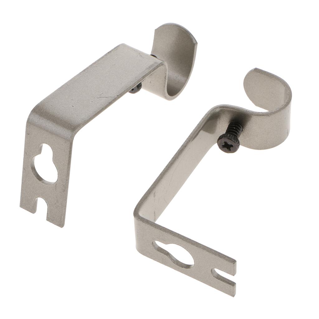 2 adjustable wall holder wall bracket for curtain rods / curtain rods