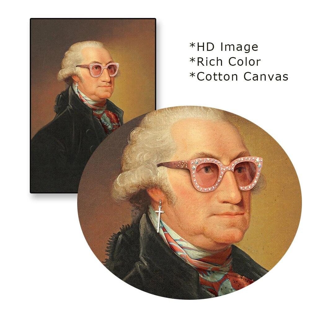 Poster amuzant Alter Art Vintage Portret Print Antique Victorian Art Canvas Painting Elton John Graffiti Print Home Room Decor